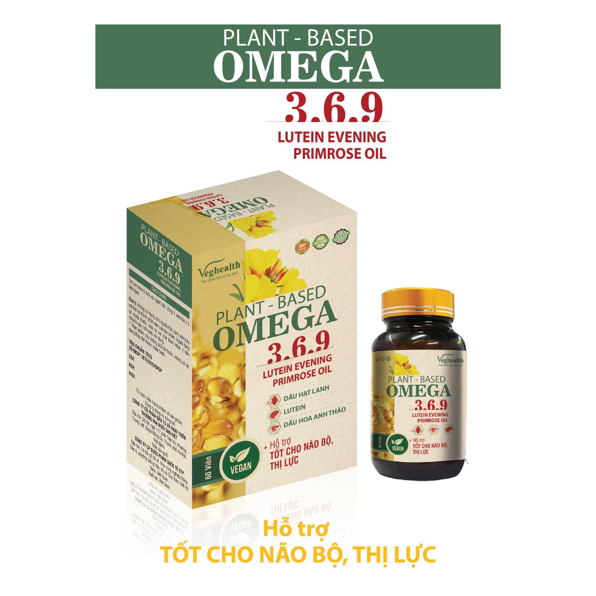 Plant-based omega 3.6.9 Lutein Evening Primrose Oil 