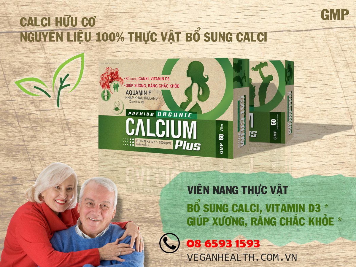 thực phẩm bảo vệ sức khỏe canxi thuần chay calcium plus