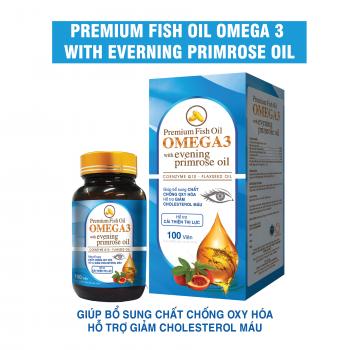 Premium Fish Oil Omega 3 with evening primrose oil